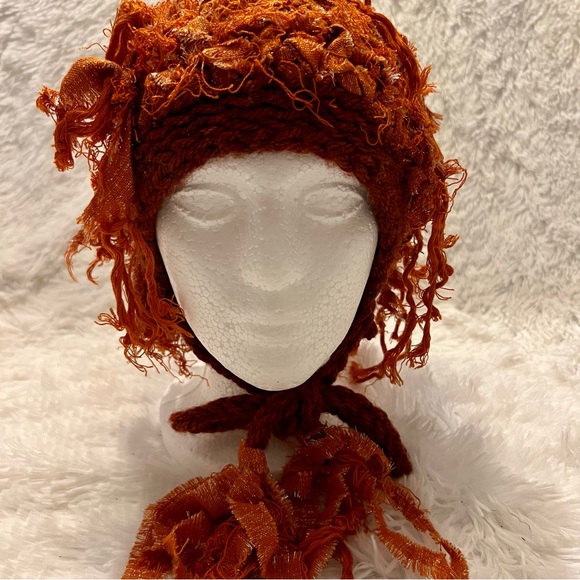 New! Unique, artisan-made knit cap. One Size. - Picture 3 of 8